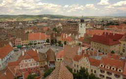 Beautiful historic city of Sibiu, Romania
