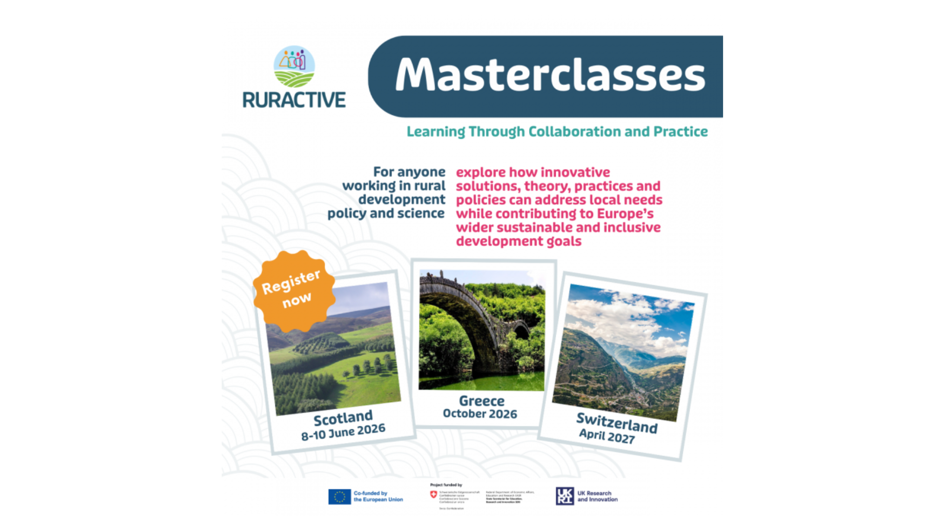 RURACTIVE Masterclasses to Explore Rural Innovation Across Europe